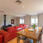 Hunter Valley Accommodation- Cottage dining and lounge area at Hunter Gleann